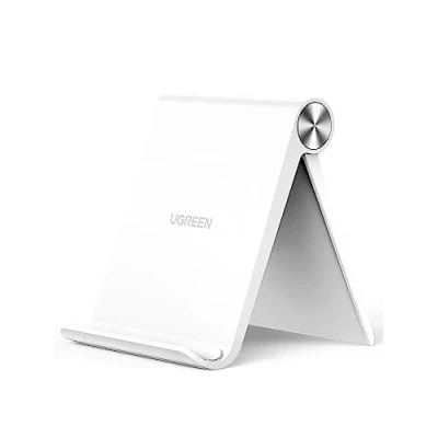 Immagine di UGREEN Porta Cellulare Tavolo, Supporto Telefono Scrivania Portatile Regolabile 100, Compatible con iPhone 16 15 14 13 Serie, Galaxy S24 S23 A54 A34 A14, Redmi 12 10 Note 12, Fino a 7.9&quot;, Bianco