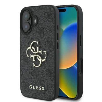 Immagine di CG Mobile Guess GUHCP16S4GMGGR Custodia rigida per iPhone 16 da 6,1&quot;, colore: Nero
