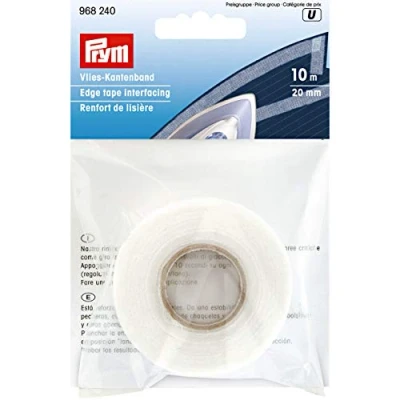 Immagine di Prym 968246 Nastro in tessuto non tessuto, da stirare, 20 mm, poliestere, colore: Grafite