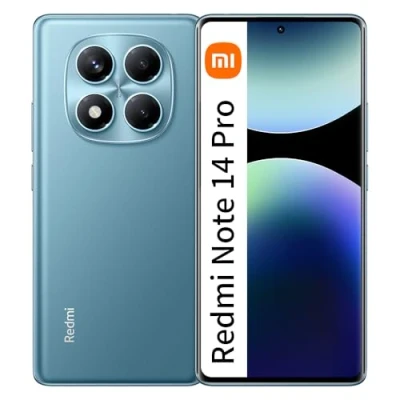 Immagine di Xiaomi Redmi Note 14 Pro 12GB RAM + 512GB ROM SmartPhone 6.67 pollici 120Hz 200MP Batteria 5500mAh 45W Wired Fast Charging, Aurora Blu（Nessun caricabatterie）