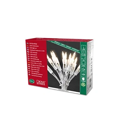 Immagine di Konstsmide 6304 500 Mini catena luminosa interno rete elettrica Numero di lampadine 100 LED (monocolore) Multicolore Lunghezza illuminata: 14.85 m