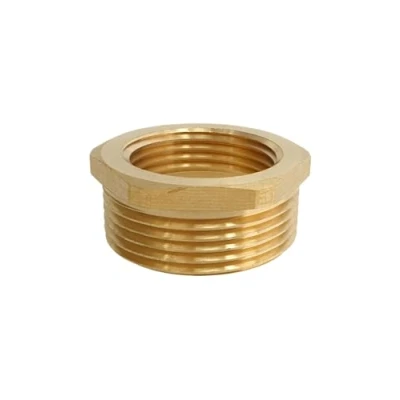 Immagine di Riduttore 1 1/4&quot; x 1&quot; AG/IG filettatura esterna in ottone su interna capezzolo adatto per acqua potabile
