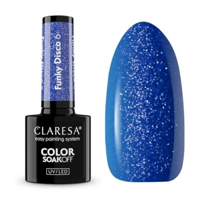 Immagine di Claresa, Lozione corpo, Smalto ibrido Soak Off Uv Led Funky Disco 6 5g