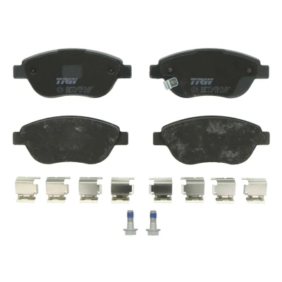 Immagine di TRW COTEC GDB1701 Kit pastiglie freno con segnalatore acustico usura bulloni pinza accessori OPEL: Corsa D Hatchback, FIAT: 500L