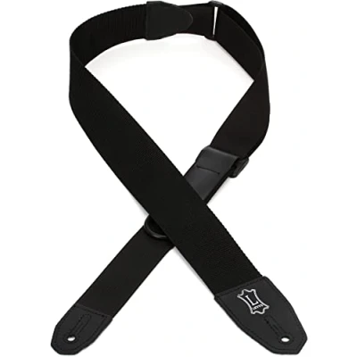 Immagine di Levy&#039;s MRHP BLK Tracolla Per Chitarra Right Height Polyester 2&quot; Black