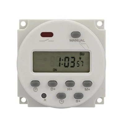 Immagine di Mini timer programmabile, da 1 secondo a 168 ore, dispositivo di controllo automatico del tempo elettronico, 5 V 12V 24 110 220 V, per montaggio parete/pannello digitale(220 CC)