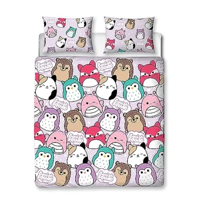 Immagine di Character World Squishmallows Set copripiumino matrimoniale ufficiale, design brillante, reversibile, double face, prodotto con federe coordinate