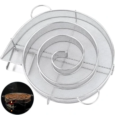 Immagine di UMIWE generatore di affumicatura a freddo, in acciaio inox, con manico, fumo freddo per affumicatore, barbecue