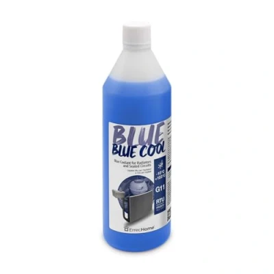 Immagine di ErrecHome Blue Cool, Liquido Radiatore Blu 10C/+103C, antigelo G11 con pacchetto inibitore NAP FREE, Pronto all’uso, 1 Litro