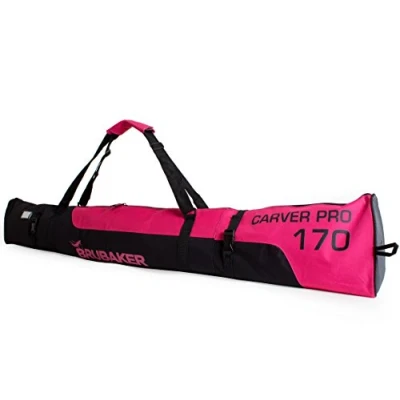 Immagine di Brubaker Ski Borsa &#039;Carver PRO 2.0&#039; Sacca da Sci Colore Fucsia/Nero 170 cm