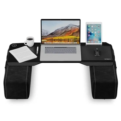 Immagine di Couchmaster® CYBOSS Scrivania ergonomica extra large per notebook o periferiche, con cuscino, adatta letto/divano lapdesk ergonomico cuscini supporto mouse e tastiera