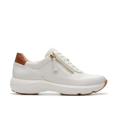 Immagine di Clarks Tivoli Zip, Scarpe da Ginnastica Donna, off White Lea, 35.5 EU