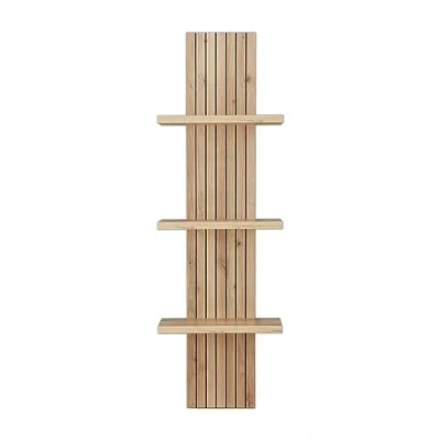 Immagine di Stella Trading CORE Mensola da parete in stile rovere Artisan, versatile con 3 ripiani, 38 x 120 22 cm (larghezza altezza profondità)