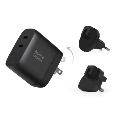Immagine di Native Union Caricabatterie rapido GaN PD 67W Caricabatteria ultra compatto USB C con Power Delivery fino a 67 W Per MacBook Pro, iPad, iPhone e altri (Nero)