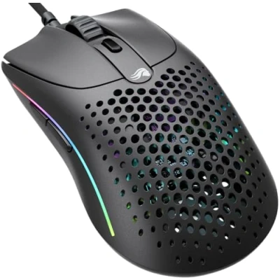 Immagine di Glorious gaming Model O 2 Mouse da wired Ultraleg. 59 g, FPS, 26.000 DPI, Motion Sync, switch 80 milioni di clic, 6 tasti programmabili, ambidestro, RGB, piedini in PTFE Nero