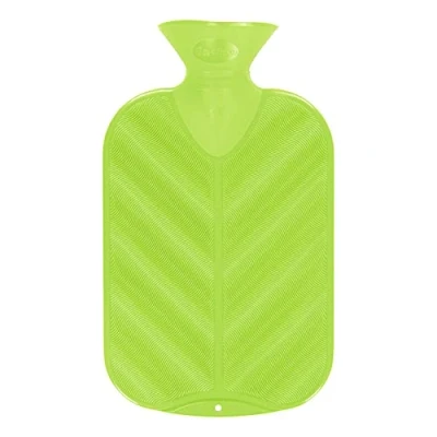 Immagine di Fashy Bottiglia d&#039;acqua calda 3D a costine verde neon 2.0L