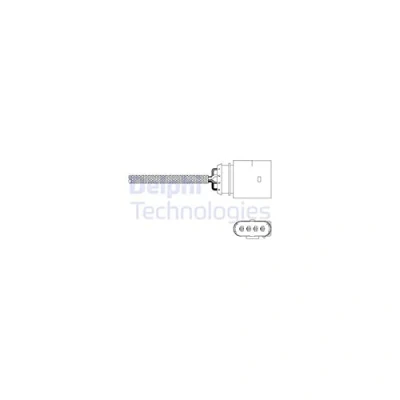 Immagine di DELPHI ES20343 12B1 Sonda lambda planare, riscaldato VOLKSWAGEN: Golf 4, Bora Sedan, 4 Variant, AUDI: TT Coupe, A3 Hatchback, Roadster
