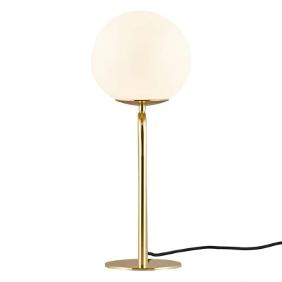Immagine di DFTP by Nordlux Lampada da tavolo Shapes con vetro, bianco/ottone