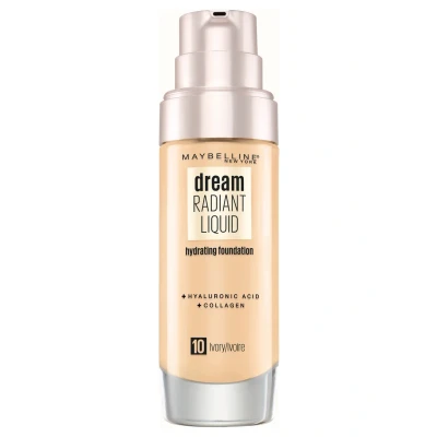 Immagine di Maybelline New York Dream Radiant Liquid Makeup Fondotinta, Donna, Taglia: 30 ml, 10 ivory