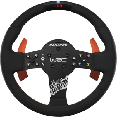 Immagine di FANATEC CSL Volante da Corsa Con Licenza Ufficiale WRC Xbox Rally Sim Rivestimento in Alcantara, LED RevStripe, Paddle Rimovibili, Plug e Play per PC, Series XS, One