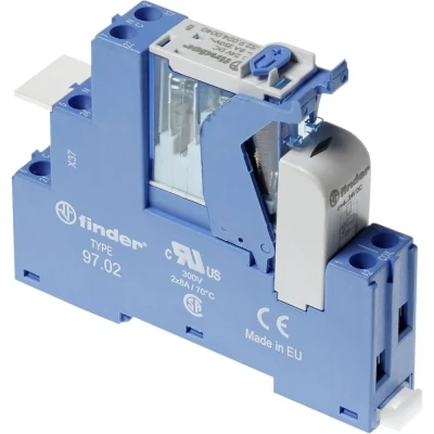 Immagine di Finder 4C.02.9.110.0050 Relè di accoppiamento 110 V/DC 8 A 2 scambi 1 pz.