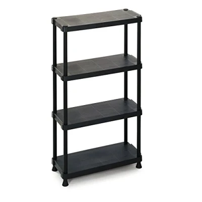 Immagine di Terry, Scaffalino 1230 4, Scaffale Modulare a 4 Ripiani, da Interno Esterno. Materiale: Plastica, Dimensioni: 75x30x135 cm