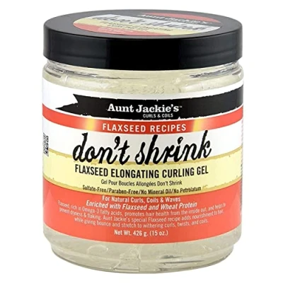Immagine di Aunt Jackie&#039;s Curls &amp; Coils Don&#039;t shrink Flaxseed Elongating Gel Curling 426 g (totale 1278 g)