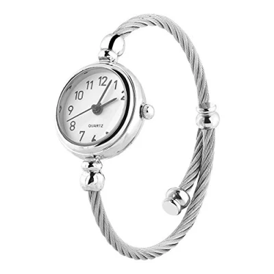 Immagine di YUYTE Orologio al Quarzo da, con Cinturino Aperto e Cassa in Lega, Design Semplificato, Comodo da Indossare, per le Donne (#04)