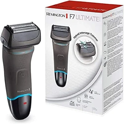 Immagine di Remington Rasoio elettrico Barba F7 Utilizzo su asciutto e bagnato Batteria al litio, rifinitore di precisione, custodia, a lamina XF8505