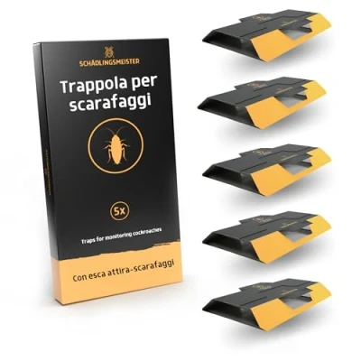 Immagine di Panteer ® SCHÄDLINGSMEISTER Trappola per scarafaggi 5 pezzi Combattere gli la determinazione delle esigenze e il monitoraggio Incl. esca (1 set (5