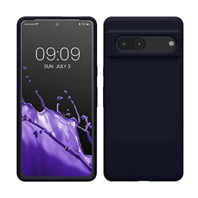 Immagine di kwmobile Cover per Google Pixel 7 Custodia Back Case Smartphone in Silicone TPU Protezione Gommata deep ocean