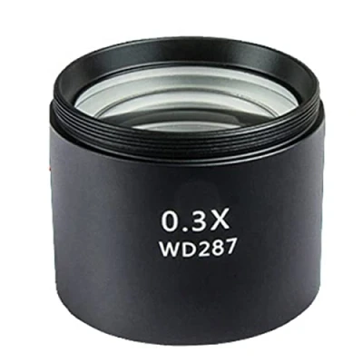 Immagine di Équipement de microscope laboratoire 0. 3x 0.5x 0.7x 0.75x 1x 1.5x 2.0x Microscopio for stereo Obiettivo ausiliario 48mm trinoculare Accessoires pour microscopes (