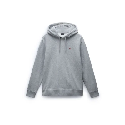 Immagine di Napapijri Balis Felpa con cappuccio, Uomo, Taglia: Small, Medium grey melange
