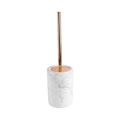 Immagine di Douceur d&#039;Intérieur Spazzola WC (0) 12 x 42 cm Ceramica Stampata Marmo, 88% Argilla 2% Ghiaccio 6% Inox 4% Polipropilene
