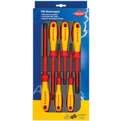 Immagine di Knipex Werk VDE Kit cacciaviti 6 parti Taglio, Croce Phillips