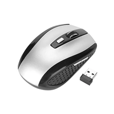 Immagine di Mouse Wireless, 2,4 GHz con Mini Ricevitore USB, per Computer Wireless Ergonomico da 1200 DPI, Senza Fili Ottico Tracciamento Portatile PC