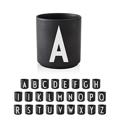 Immagine di Design Letters Tazzine Caffe A Z Ideale per Decorazioni Natalizie, Regali Natale Porcellana Tazze Colazione Regalo Donna, Uomo Particolari con Iniziali 250 Ml