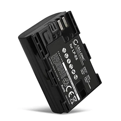 Immagine di CELLONIC Batteria LP E6 E6N Compatibile con Canon EOS 90D, 5D Mark IV, 80D, II, 7D, 60D, 5DS R, 2000mAh 7.2V 7.4V