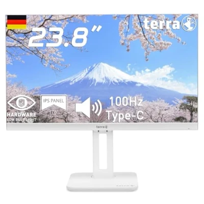 Immagine di Terra 2465W Monitor ERP D (A G) 60.5 cm (23.8 pollici) 1920 x 1080 Pixel 16:9 5 ms HDMI ™, DisplayPort, Presa cuffie, USB C® IPS LCD