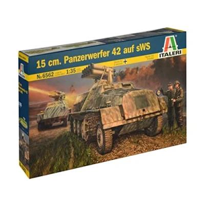Immagine di Italeri 6562 Modello in Plastica da Assemblare Mezzi Militari Seconda Guerra Mondiale 15 cm Panzerwerfer 42 Auf Sws Model Kit Scala 1:35