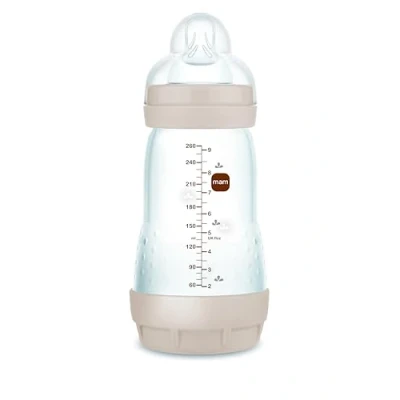 Immagine di MAM Biberon Anticocoliche, 2 4 mesi, 260 ml, con tettarella a flusso medio in silicone, facile da accettare, autosterilizzabile, pulire, Easy Start Anti Colic, Neutro opaco, confezione