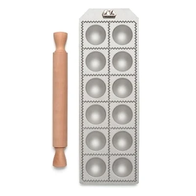 Immagine di Marcato Ravioli Maker with Dough Roller 12 Compartments ø 5.5 cm