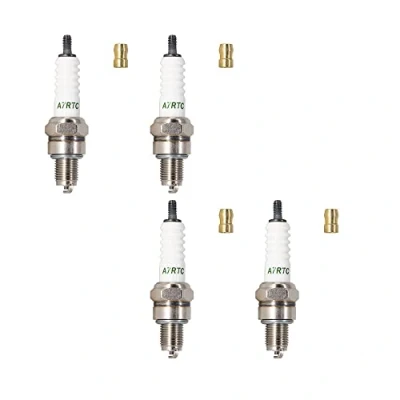 Immagine di TORCH 4pcs A7RTC Candela di Accensione Sostituire per NGK 4549/CR7HSA 4629/C7HSA, stk 4008/U22FSR U 5383/IUF22, Cham pion 889/808/Z6/Z9Y, GY6 Motor ATV Quad Scooter Go Kart, OEM