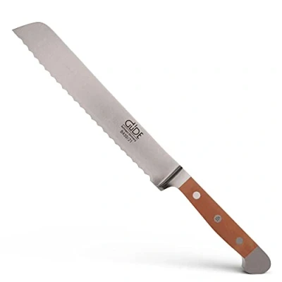 Immagine di Güde Solingen Coltello da Pane forgiato, 21 cm, Legno di Pero, Alpha BIRNE Doppio Collarino, Fatto a Mano in Germania