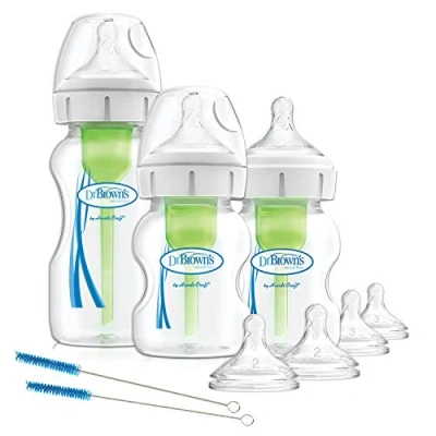 Immagine di Dr. Browns Options+, biberon anti coliche, collo largo, kit di base