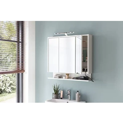 Immagine di Schildmeyer Carlos Armadietto con, Legno ingegnerizzato, Bianco, 74.5 cm con scaffalatura