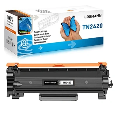Immagine di LOSMANN Cartucce di Toner compatibili per Brother TN2420 TN2410 DCP L2510 L2510D L2530 L2530DW L2537 L2537DW L2550 L2550DN HL L2310 L2310D L2350 L2350DW L2357 L2357DW L2370 (1 Nero)