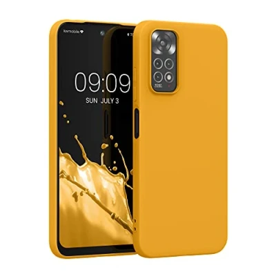 Immagine di kwmobile Custodia Compatibile con Xiaomi Redmi Note 11 / 11S Cover Back Case per Smartphone in Silicone TPU Protezione Gommata mango