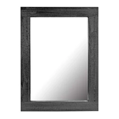 Immagine di Stonebriar Specchio da parete per esposizione verticale o orizzontale, in legno, nero, 61 x 45,7 cm