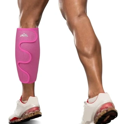 Immagine di supregear Vitello Supporto Brace, Regolabile Shin Splint Compressione Avvolgi Manicotto per Muscolo Gonfiore Dolore Rilievo Escursionismo Formazione Comodo Traspirante Sostegno